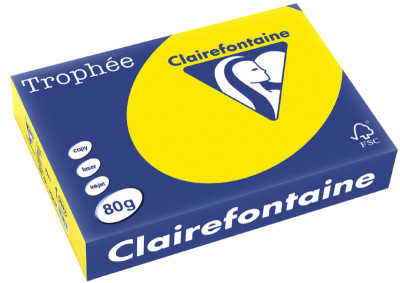 Clairalfa Papier universel Trophée, A4, jaune fluo