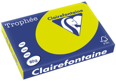 Clairalfa Papier universel Trophée, A3, 80 g/m2, vert fluo
