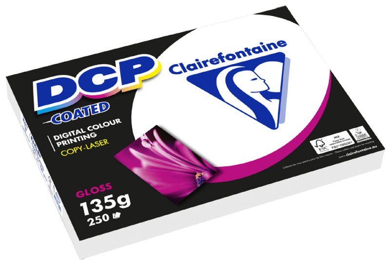 Clairalfa Papier laser DCP coated Gloss, A4, 135 g/m2