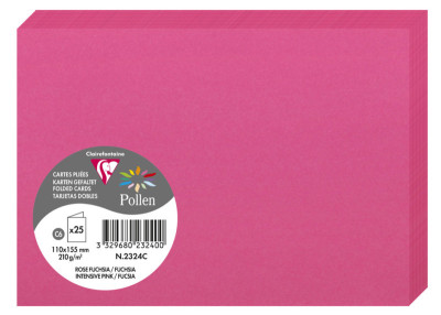 Pollen by Clairefontaine Carte double C6, blanc irisé