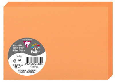 Pollen by Clairefontaine Carte double C6, blanc irisé