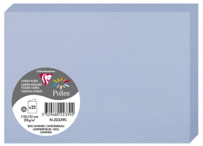 Pollen by Clairefontaine Carte double C6, blanc irisé