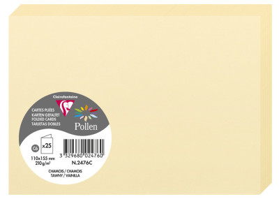 Pollen by Clairefontaine Carte double C6, lilas