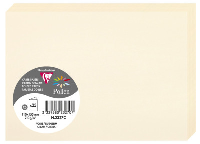 Pollen by Clairefontaine Carte double C6, chamois