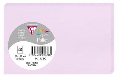 Pollen by Clairefontaine Carte 82 x 128 mm, vert menthe