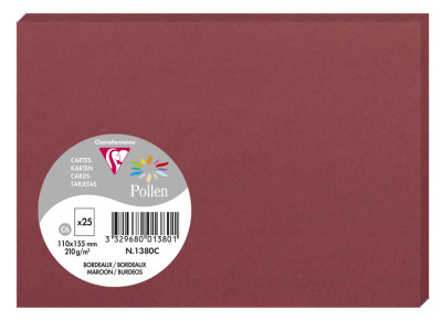 Pollen by Clairefontaine Carte C6, bleu lavande