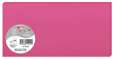 Pollen by Clairefontaine Carte DL, rose fuchsia