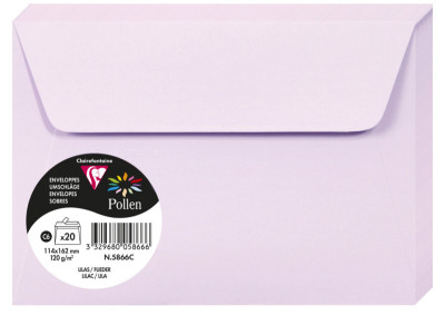 Pollen by Clairefontaine Enveloppes C6, rose fuchsia