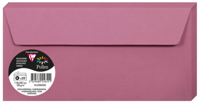 Pollen by Clairefontaine Enveloppes DL, rose fuchsia