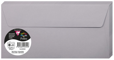 Pollen by Clairefontaine Enveloppes DL, gris perle