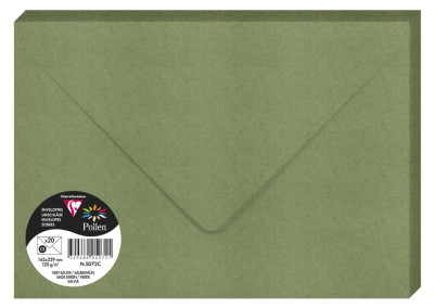 Pollen by Clairefontaine Enveloppes C5, bordeaux