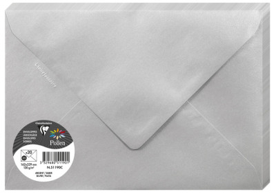 Pollen by Clairefontaine Enveloppes C5, bordeaux