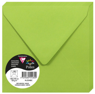 Pollen by Clairefontaine Enveloppes 140 mm, vert bourgeon