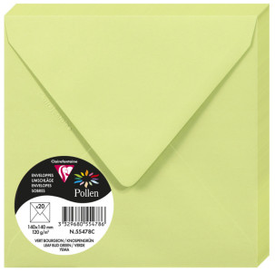 Pollen by Clairefontaine Enveloppes 140 mm, vert menthe