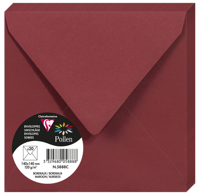 Pollen by Clairefontaine Enveloppes 140 mm, chamois