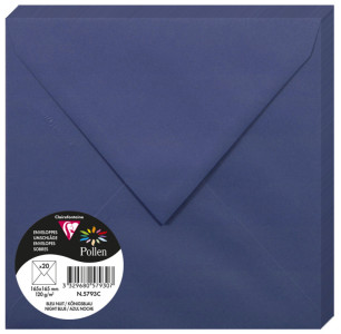 Pollen by Clairefontaine Enveloppes 165 mm, bleu nuit