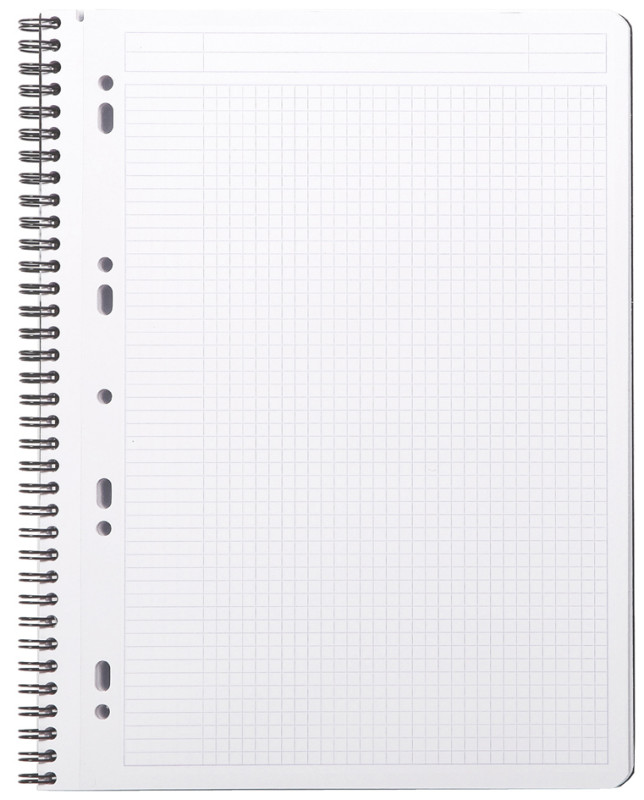 Bloc-Notes Quadrillé à spirale 210 x 297 mm A4 RHODIA