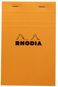 RHODIA Bloc agrafé No. 14, 110 x 170, quadrillé 5x5, noir