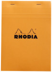 RHODIA Bloc agrafé No. 16, format A5, quadrillé 5x5, orange RHODIA Bloc agrafé No. 16, format A5, quadrillé 5x5, orange