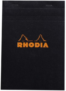 RHODIA Bloc agrafé No. 16, format A5, quadrillé 5x5, orange