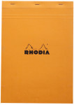 RHODIA Bloc agrafé No. 18, format A4, quadrillé 5x5, orange RHODIA Bloc agrafé No. 18, format A4, quadrillé 5x5, orange