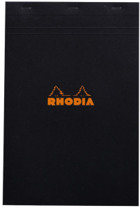 RHODIA Bloc agrafé No. 19, format A4+, quadrillé 5x5, orange