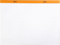 RHODIA Bloc agrafé No. 38, format A3+, quadrillé 5x5, orange