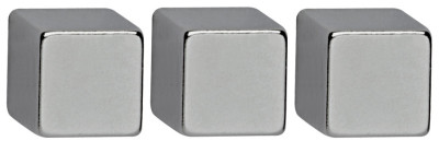 MAUL néodyme-Magnetwürfel, (B) 10 x (T) x 10 (H) 10 mm, de nickel