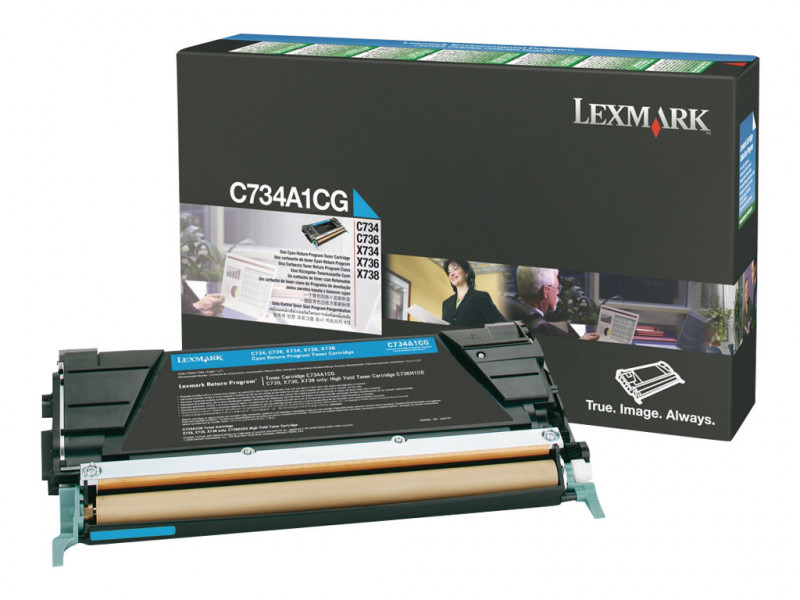 Lexmark : cartouche toner Return Program CYAN 6K pages pour C736X/ X73X