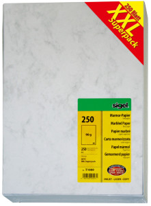 sigel papier marbré, A4, papier fin, 90 g, beige