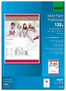 sigel papier jet d'encre,format A4, 120 g/m2,extra blanc,mat