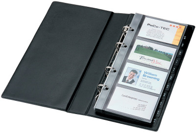 sigel pochettes pour classeur à anneaux pour cartes visites