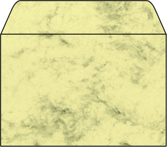 sigel Enveloppe, C6, 90 g/m2, gommé, design marbre beige