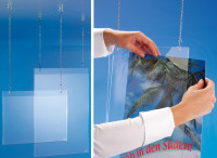 sigel Porte-ffiches, format A4 oblong, en acrylique