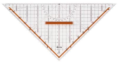 rotring équerre géométrique Centro, poignée amovible,