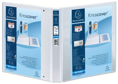 EXACOMPTA Classeur personnalisable Kreacover, A4 Maxi, bleu