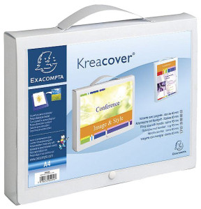 EXACOMPTA Boîte valisette avec poignée Kreacover, A4, PP