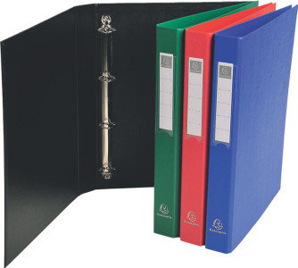 EXACOMPTA Classeur à anneaux, PP, 2 anneaux, A4, assorti