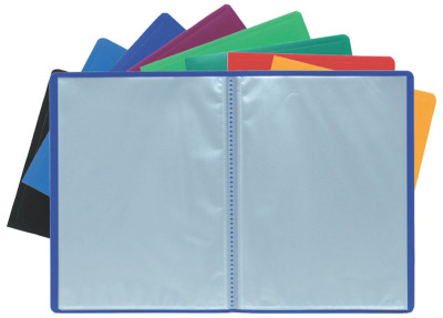 EXACOMPTA Protège-documents, A4, PP, 80 pochettes, bleu