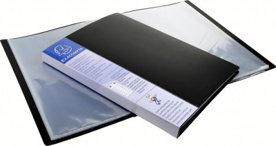 EXACOMPTA Protège-documents, A4, PP, 10 pochettes, noir