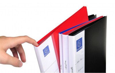 EXACOMPTA Protège-documents, A4, PP, 10 pochettes, noir