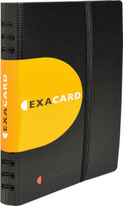 EXACOMPTA Classeur pour cartes de visite EXACARD, PP, noir