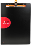 EXACOMPTA Porte-bloc avec rabat EXABOARD, A4, PP, noir EXACOMPTA Porte-bloc avec rabat EXABOARD, A4, PP, noir