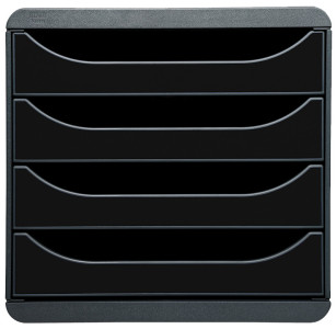 EXACOMPTA Module de classement BIG-BOX, 4 tiroirs, noir