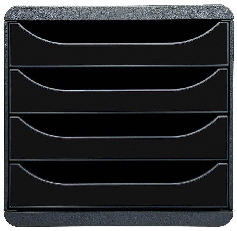 EXACOMPTA Module de classement BIG-BOX, 4 tiroirs, noir