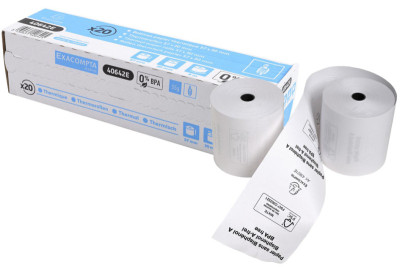 EXACOMPTA Bobines thermiques pour caisses, 80 mm x 72 m