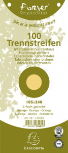 EXACOMPTA Fiches intercalaires 105 x 240 mm, jaune, 180 g/m2