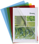 EXACOMPTA Pochettes coins, A4, PVC 0,13 mm,transparent lisse