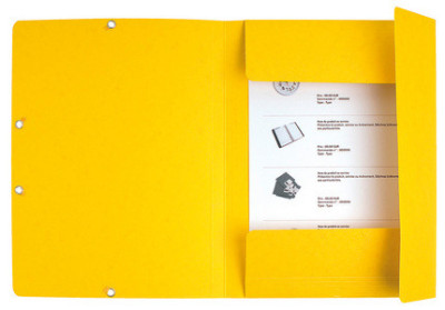 EXACOMPTA Chemise à élastiques, A4, carton, jaune