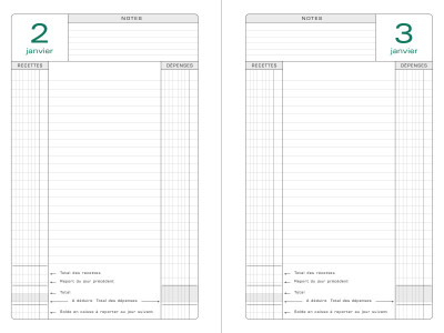 EXACOMPTA Reliure pour agenda perpétuel caisse, 240 x 160 mm